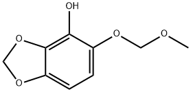 1,3-Benzodioxol-4-ol, 5-(methoxymethoxy)- Structure