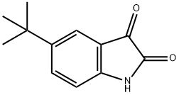 5-叔-丁基-2,3-二氢-1H-吲哚-2,3-二酮, 2475-68-5, 结构式