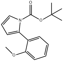 tert-butyl 2-(2-methoxyphenyl)-1H-pyrrole-1-carboxylate 化学構造式