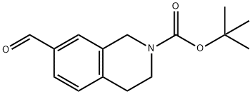 7-Formyl-3,4-dihydro-1H-isoquinoline-2-carboxylic acid tert-butyl ester Structure