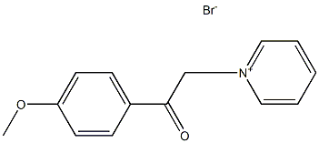 1-(2-(4-METHOXY-PHENYL)-2-OXO-ETHYL)-PYRIDINIUM, BROMIDE 化学構造式