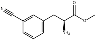 (S)-2-氨基-3-(3-氰基苯基)丙酸甲酯,255374-78-8,结构式