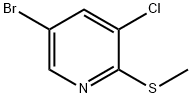 5-Bromo-3-chloro-4-methylthiopyridine,261625-68-7,结构式