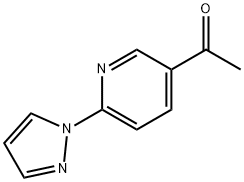 1-(6-(1H-pyrazol-1-yl)pyridin-3-yl)ethanone Structure
