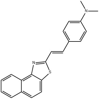 N,N-dimethyl-4-[(E)-2-(naphtho[1,2-d][1,3]thiazol-2-yl)ethenyl]aniline Struktur