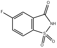 5-氟苯并[D]异噻唑-3(2H)-酮1,1-二氧化物,29083-18-9,结构式