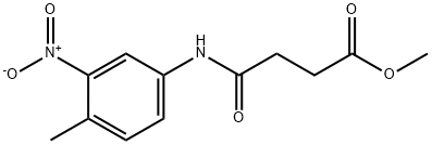 methyl 4-[(4-methyl-3-nitrophenyl)amino]-4-oxobutanoate Structure