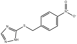 3-[(4-nitrobenzyl)sulfanyl]-4H-1,2,4-triazole Struktur