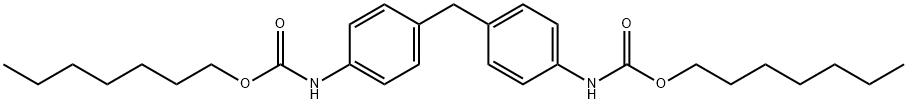 diheptyl (methylenebis(4,1-phenylene))dicarbamate Struktur
