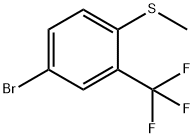 4-Bromo-1-(methylthio)-2-(trifluoromethyl)-benzene Structure