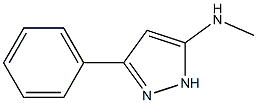 N-methyl-3-phenyl-1H-pyrazol-5-amine 化学構造式