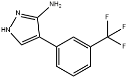 4-[3-(Trifluoromethyl)phenyl]-1H-pyrazol-3-amine Structure