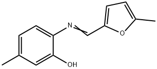5-methyl-2-{[(5-methyl-2-furyl)methylene]amino}phenol Structure