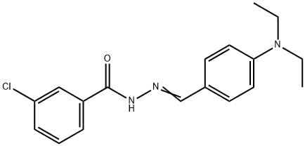 3-chloro-N'-[4-(diethylamino)benzylidene]benzohydrazide,304456-59-5,结构式