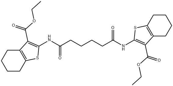 304481-87-6 diethyl 2,2'-[(1,6-dioxo-1,6-hexanediyl)di(imino)]bis(4,5,6,7-tetrahydro-1-benzothiophene-3-carboxylate)