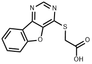 2-(benzofuro[3,2-d]pyrimidin-4-ylthio)acetic acid Structure