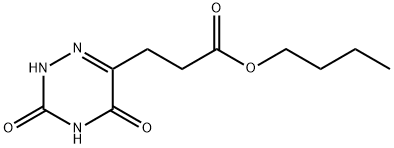 butyl 3-(3,5-dioxo-2,3,4,5-tetrahydro-1,2,4-triazin-6-yl)propanoate Struktur