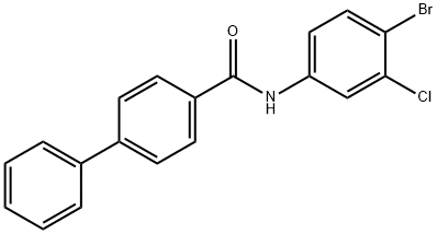 N-(4-bromo-3-chlorophenyl)biphenyl-4-carboxamide,306325-63-3,结构式