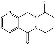 Ethyl 2-(acetoxymethyl)nicotinate Structure