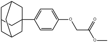 methyl 2-(4-(adamantan-1-yl)phenoxy)acetate,312592-21-5,结构式