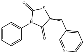 (5Z)-3-phenyl-5-(pyridin-3-ylmethylidene)-1,3-thiazolidine-2,4-dione,312615-38-6,结构式