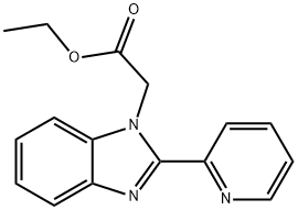 ethyl 2-(2-(pyridin-2-yl)-1H-benzo[d]imidazol-1-yl)acetate Structure