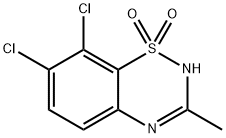 7,8-Dichloro-3-Methyl-2H-1,2,4-Benzothiadiazine-1,1-Dioxide Struktur