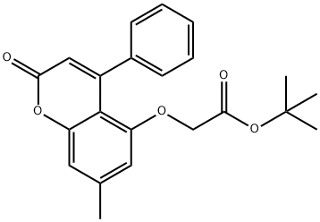 tert-butyl [(7-methyl-2-oxo-4-phenyl-2H-chromen-5-yl)oxy]acetate 结构式