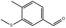 4-methyl-3-(methylthio)benzaldehyde Struktur