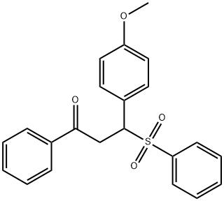 3-Benzenesulfonyl-3-(4-methoxy-phenyl)-1-phenyl-propan-1-one Structure