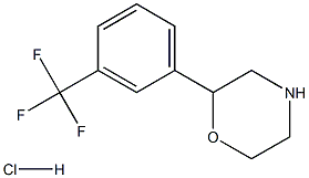 2-[3-(三氟甲基)苯基]四氢-1,4-恶嗪盐酸盐, 31599-68-5, 结构式