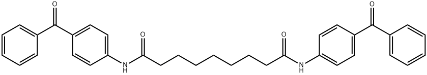 N,N'-bis[4-(phenylcarbonyl)phenyl]nonanediamide 结构式