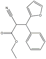 ethyl 2-cyano-3-(furan-2-yl)-3-phenylpropanoate Structure