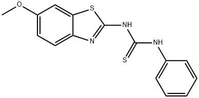 1-(6-methoxybenzo[d]thiazol-2-yl)-3-phenylthiourea Structure