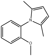 1-(2-甲氧基苯基)-2,5-二甲基-1H-吡咯, 32570-17-5, 结构式