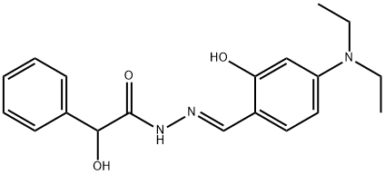 N'-{(E)-[4-(diethylamino)-2-hydroxyphenyl]methylidene}-2-hydroxy-2-phenylacetohydrazide Structure