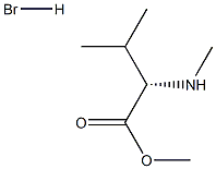 N-甲基-L-缬氨酸甲酯氢溴酸盐, 33099-10-4, 结构式