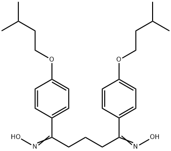 (1Z,5Z)-N,N'-dihydroxy-1,5-bis[4-(3-methylbutoxy)phenyl]pentane-1,5-diimine 结构式