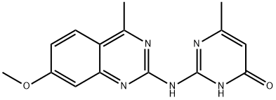 2-[(7-methoxy-4-methylquinazolin-2-yl)amino]-6-methylpyrimidin-4-ol Structure