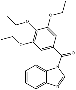 1H-benzimidazol-1-yl(3,4,5-triethoxyphenyl)methanone 化学構造式