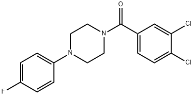 (3,4-dichlorophenyl)[4-(4-fluorophenyl)piperazin-1-yl]methanone Structure