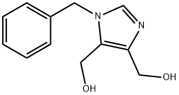 (1-benzyl-1H-imidazole-4,5-diyl)dimethanol 化学構造式