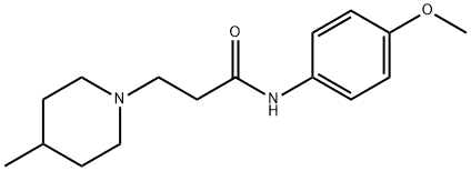 337918-75-9 N-(4-methoxyphenyl)-3-(4-methylpiperidin-1-yl)propanamide