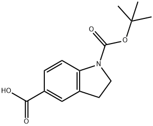 1-[(TERT-BUTOXY)CARBONYL]-2,3-DIHYDRO-1H-INDOLE-5-CARBOXYLIC ACID Struktur