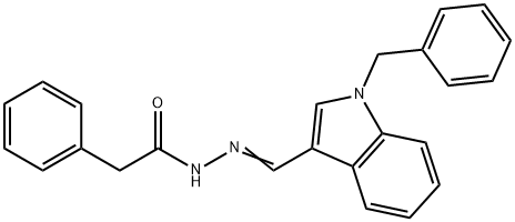 N'-[(E)-(1-benzyl-1H-indol-3-yl)methylidene]-2-phenylacetohydrazide,341973-63-5,结构式