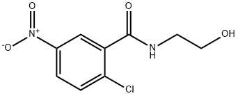 2-Chloro-N-(2-hydroxyethyl)-5-nitrobenzamide 化学構造式