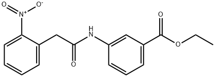 ethyl 3-(2-(2-nitrophenyl)acetamido)benzoate Structure