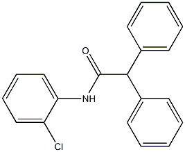 N-(2-Chlorophenyl)-2,2-diphenylacetamide Struktur