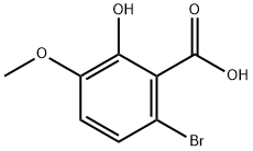 6-Bromo-2-hydroxy-3-methoxybenzoic acid Structure