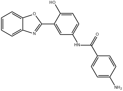 4-amino-N-[3-(2-benzoxazolyl)-4-hydroxyphenyl]-benzamide Structure